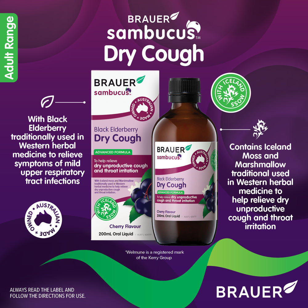 Sambucus Black Elderberry Dry Cough 200ml