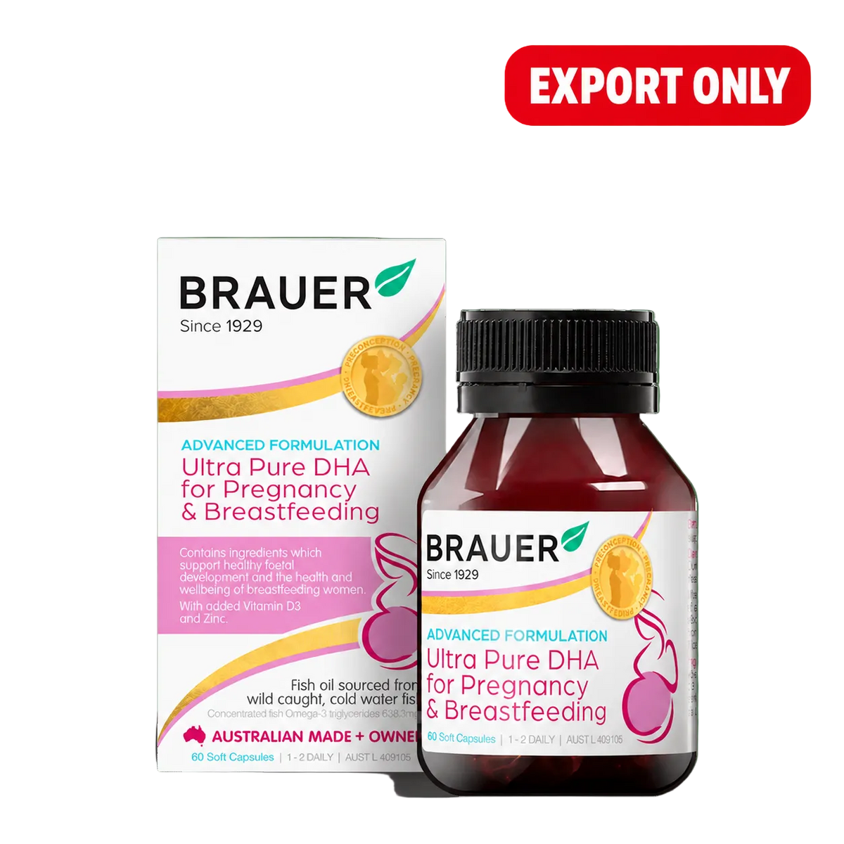 Brauer Ultra Pure DHA for Pregnancy & Breastfeeding