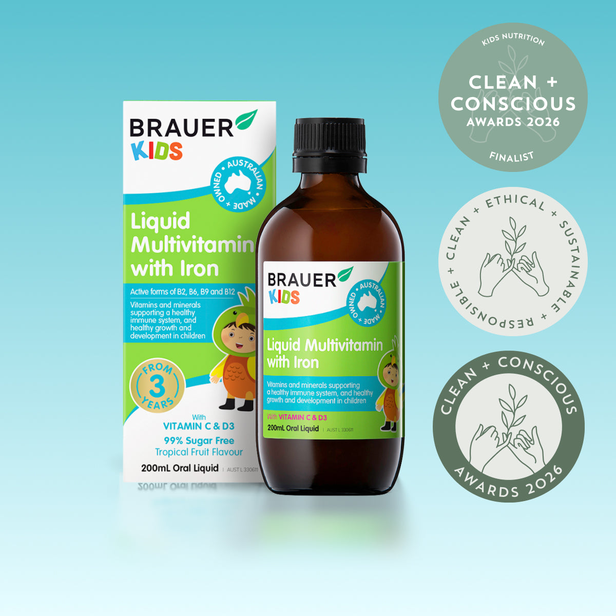 Liquid Multivitamin with Iron 200ml